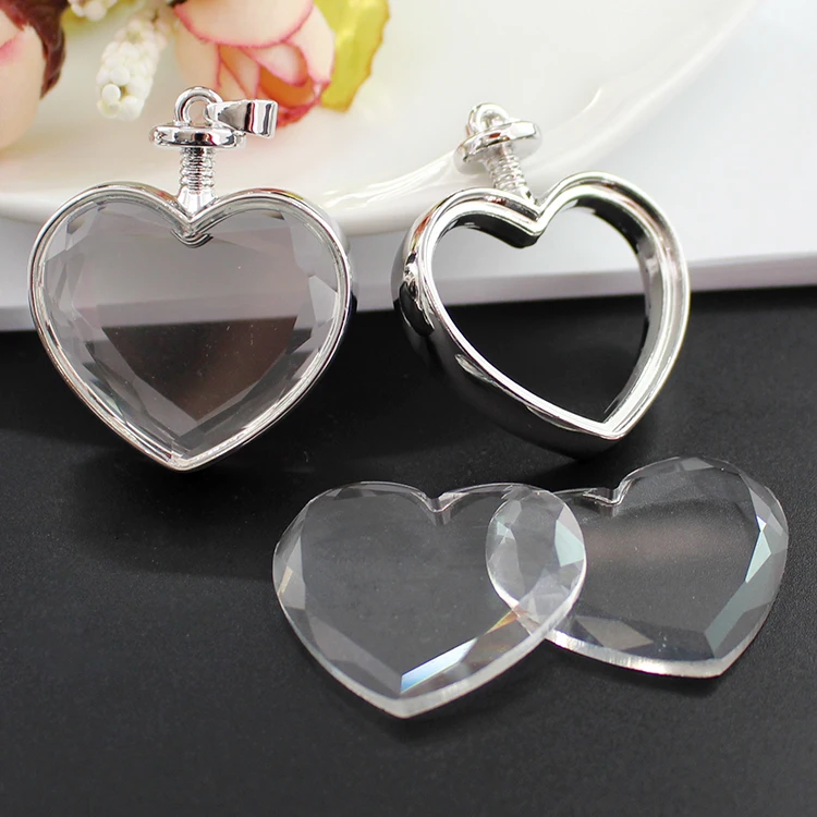 2 шт. стеклянный медальон кулон без цепочки с любовным медальоном высушенным