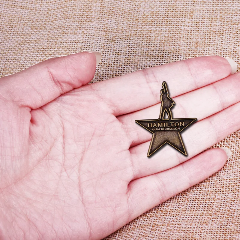 Музыкальная эмалированная булавка с пятиконечной звездой Merican когда вы живете на