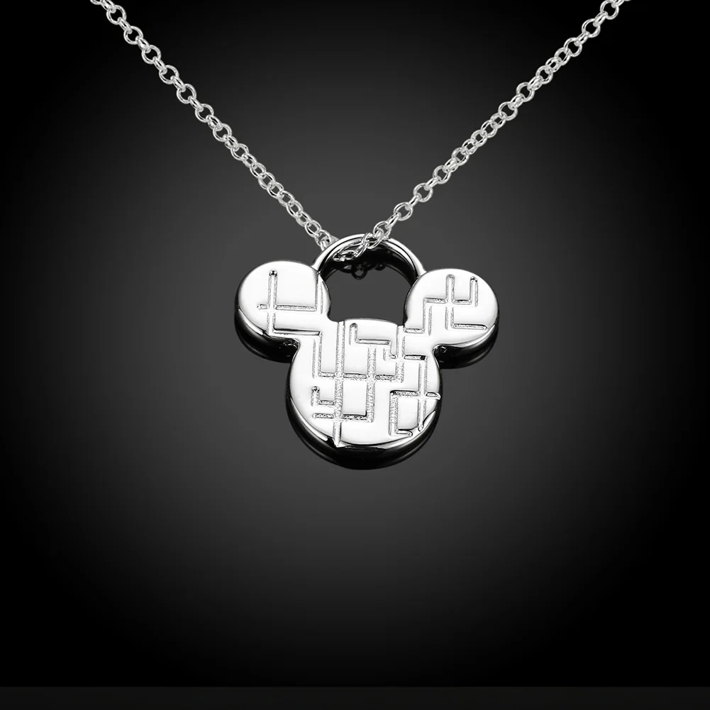 925 стерлингового серебра с милой подвеска Микки мауз Подвеска для женщин