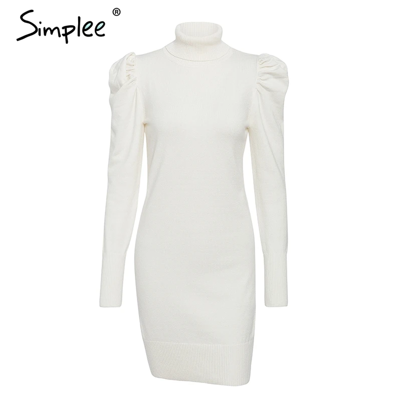 Simplee облегающее зимнее трикотажное женское платье плечо розовое тоника свитер