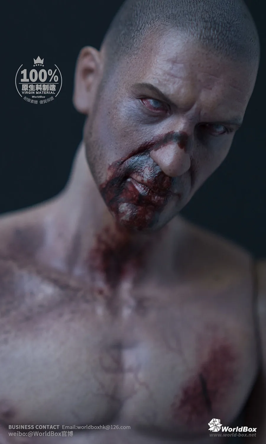 

With head blood body Toy AT019 1:6 Scale The Zombie Evil Dead Action Figure Body Head Sculpt set corpse figure body