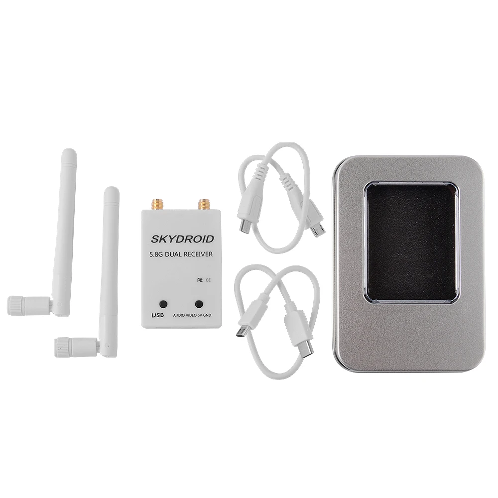Skydroid-antena Dual 5,8G UVC, receptor de Audio FPV de 150CH para Android, tel&eacute;fono m&oacute;vil, tableta, tel&eacute;fono inteligente, transmisor RC, receptor FPV-3