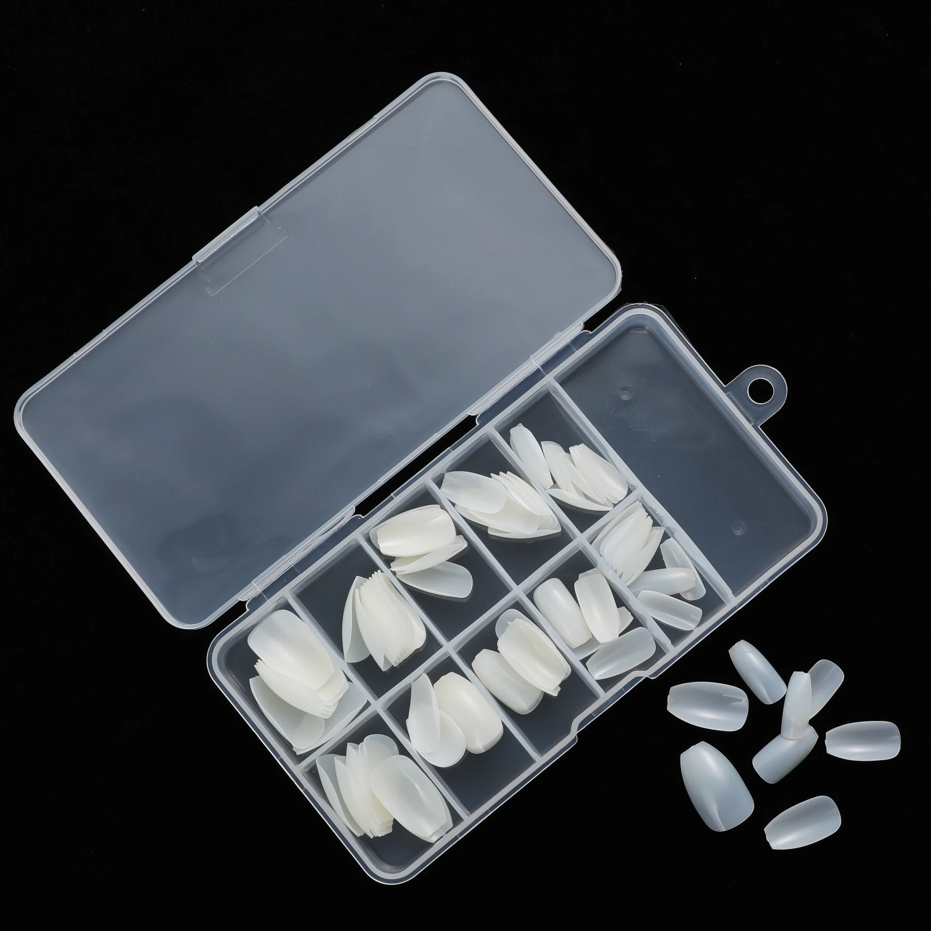 100 шт./коркор. короткий гроб накладные ногти с полным покрытием балерины Сделай