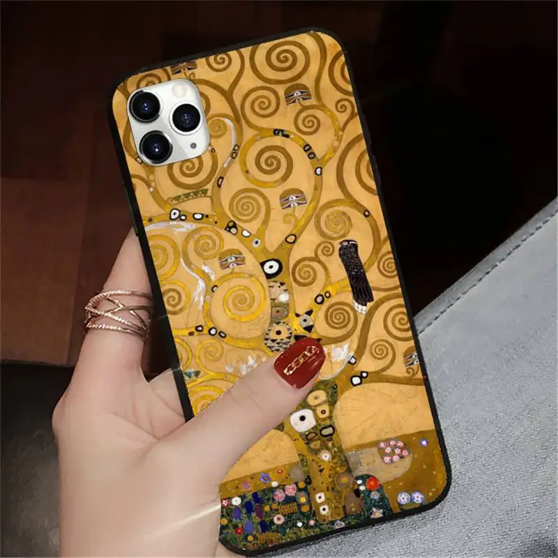 

Kiss by Gustav Gustav Klimt kiss Phone Case for iPhone 11 12 pro XS MAX 8 7 6 6S Plus X 5S SE 2020 XR