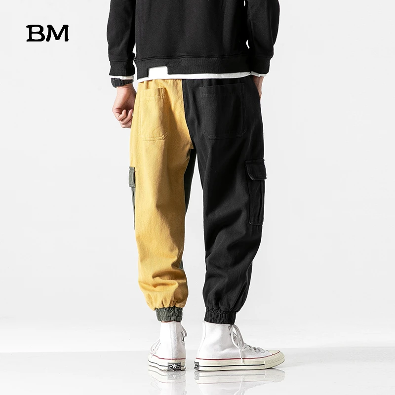 Модные штаны в стиле хип-хоп с вышивкой 2019 уличная одежда Корейском для бега Harajuku