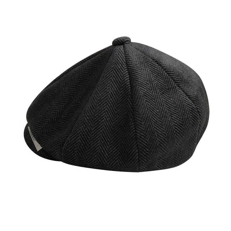 

Men's Newsboy Hats Tommy Shelby Peaky Blinders Hats Vintage Herringbone Octagon Cap Casual Stripe Berets Winter Flat Cap Blm281
