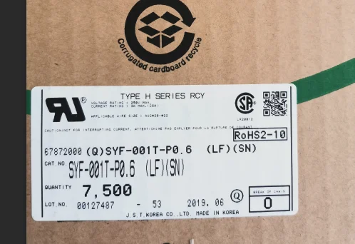 Piezas nuevas JST 100%, con enchufe CONN SYF-001T-P0.6, 22-28AWG, engarce de esta&ntilde;o-0