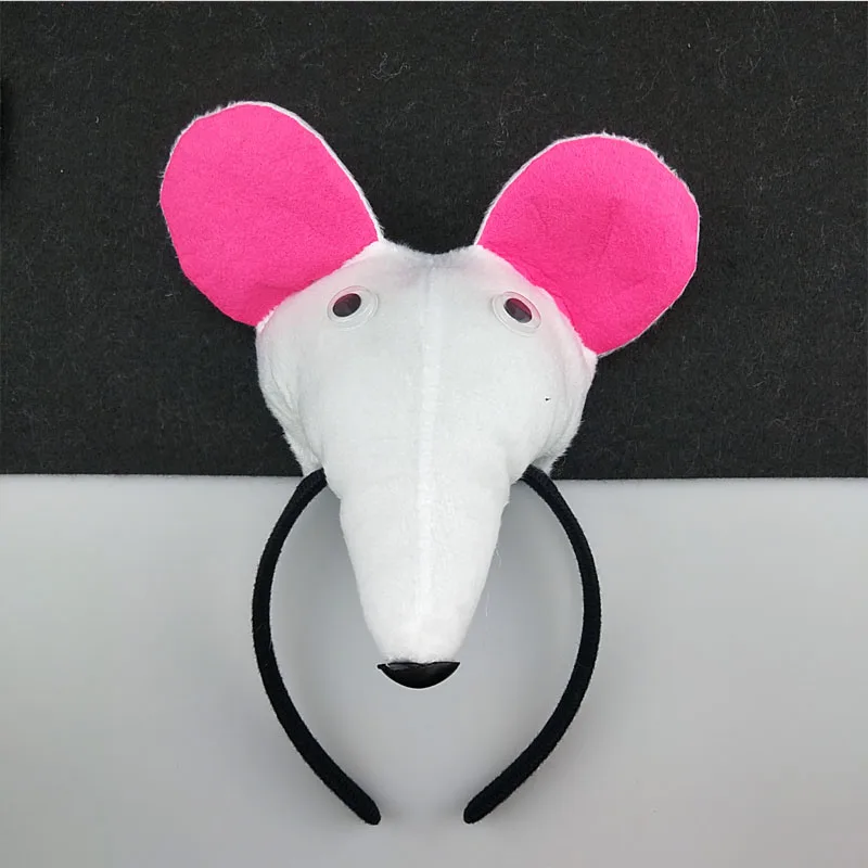 3D животное мышь крысиные уши головной убор повязка для волос мальчиков и девочек