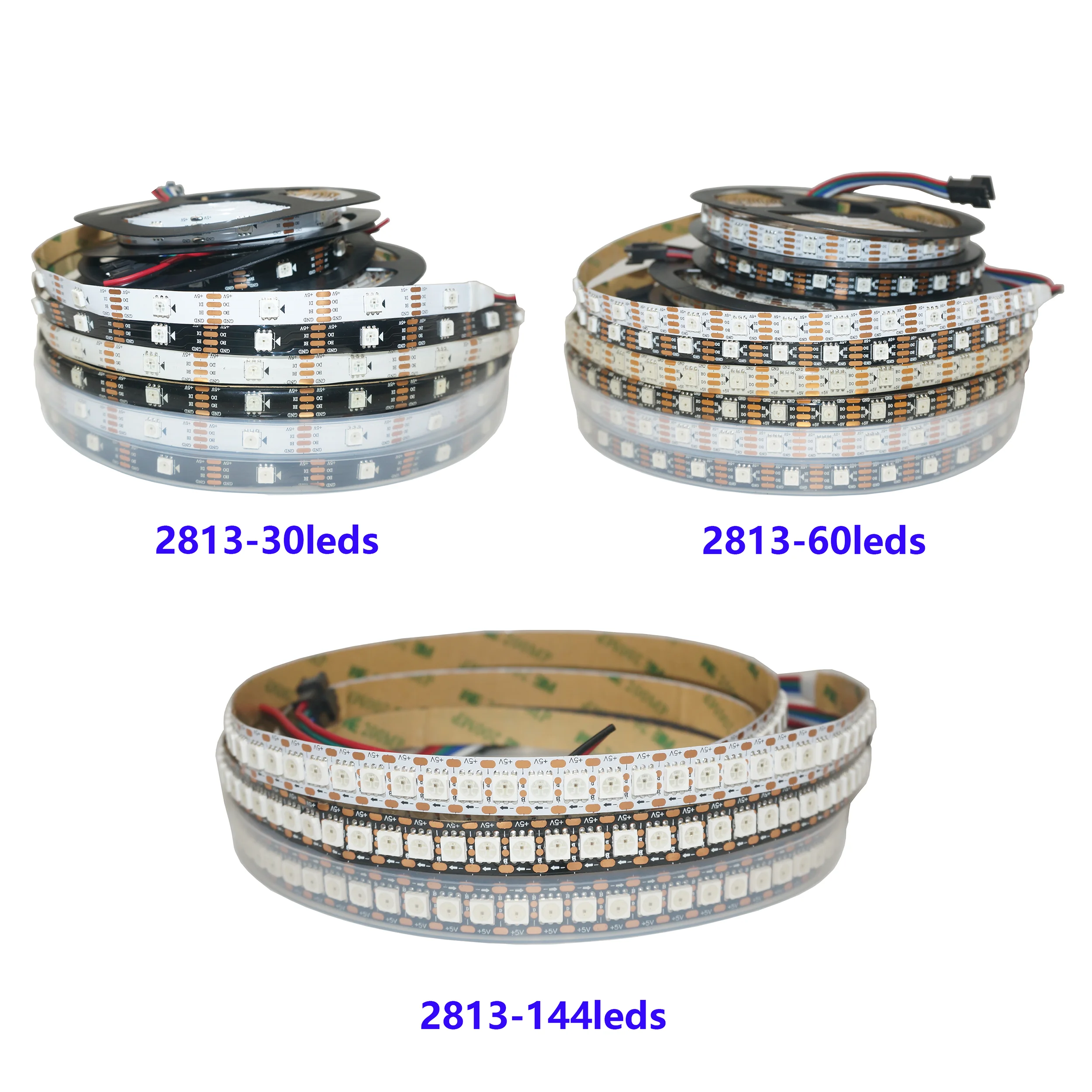 

WS2813 DC5V 30leds/60leds/144leds/m 2811 WS2812b Upgraded Version 5m/Lot Individually Addressable RGB Led Pixel Strip