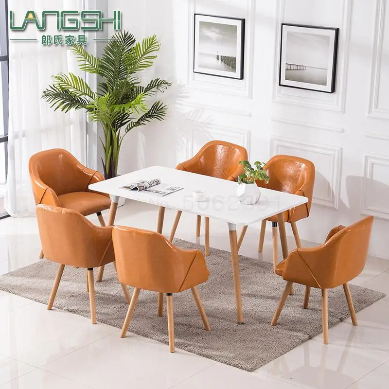 Скандинавская Мода досуг простое креативное искусство ткани твердый обеденный