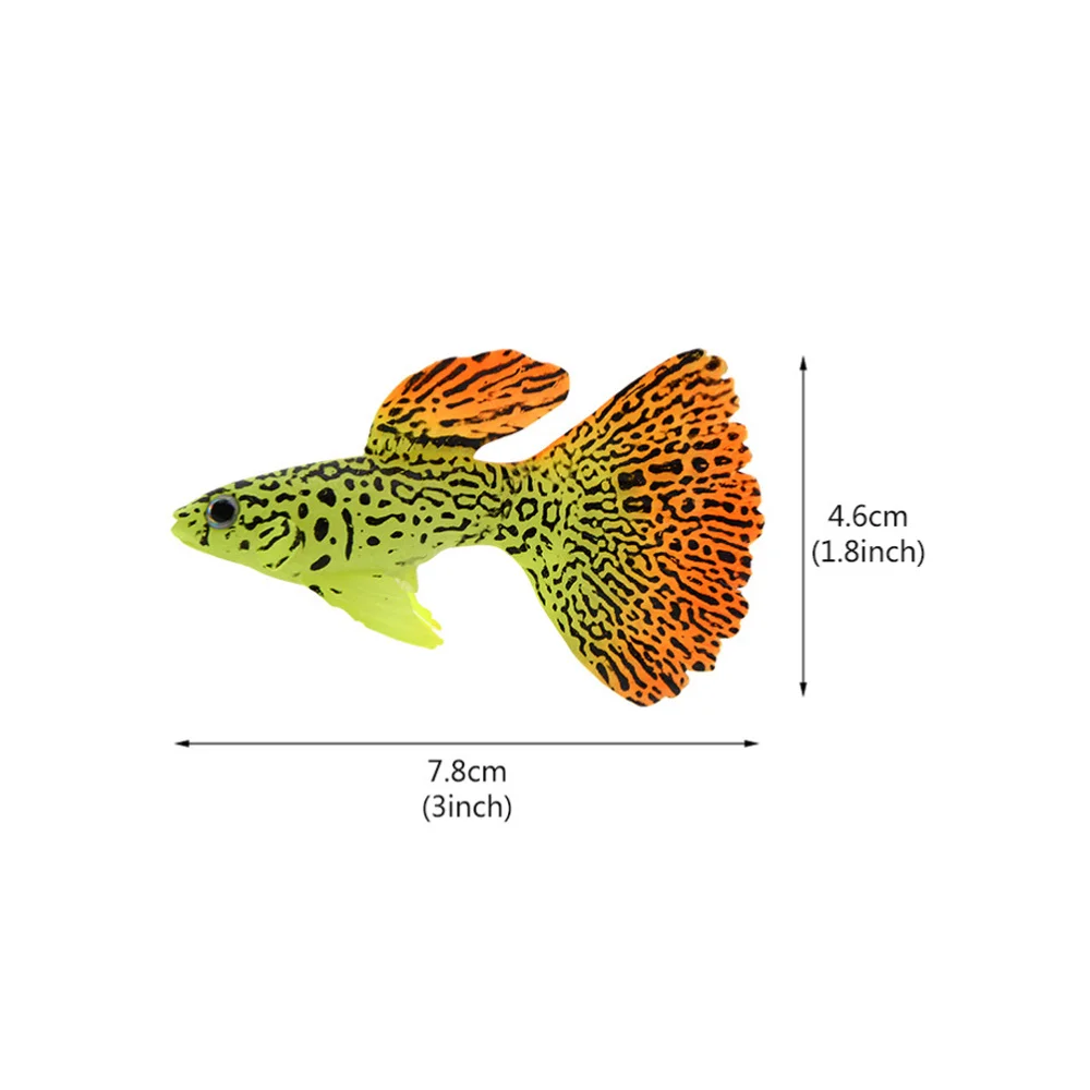 

3Pcs Simulated Tropical Fish Adornment Fish Tank Landscaping Luminous Fish Decor