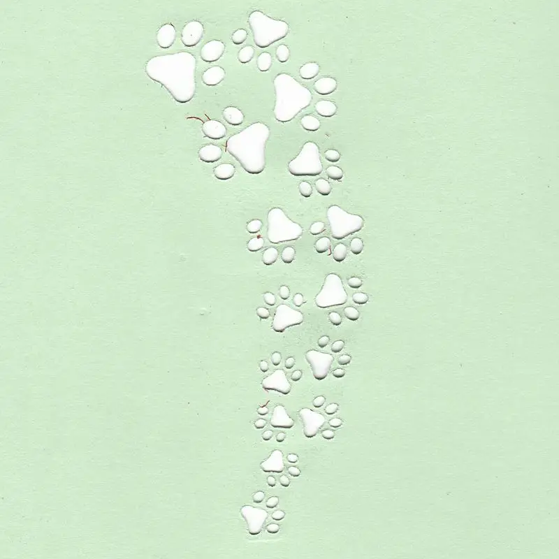 Симпатичные След металлический Трафаретный вырубной штамп трафарет для