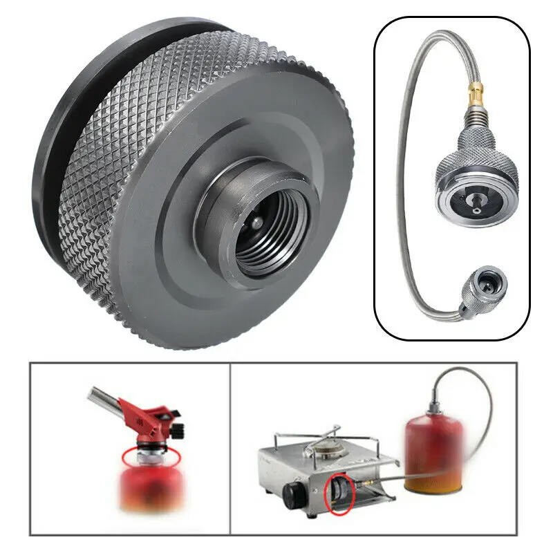 

Durable&Portable Gas Bottle Adapter Cartridge Outdoor Camping Stove Nozzle Burner Converter Connector Automatic