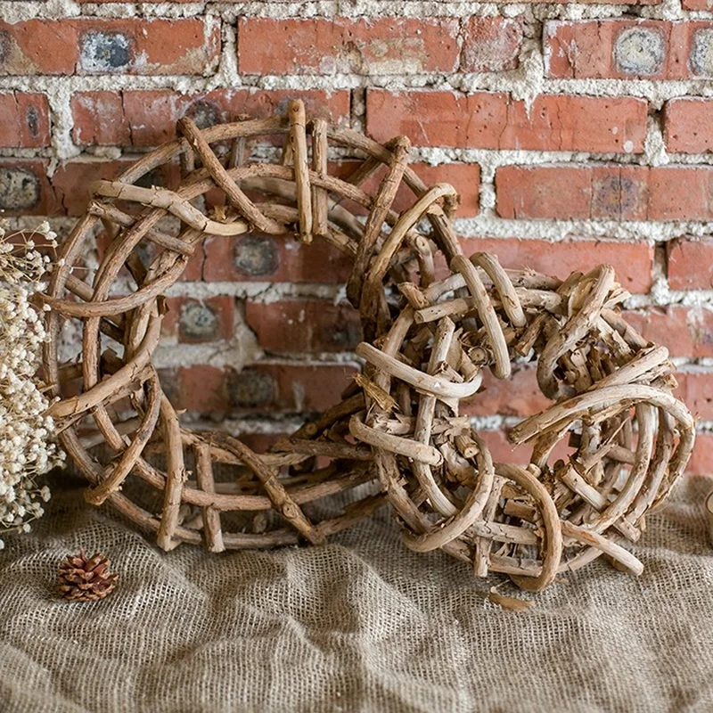 Дерево лоза венок плетеные ветви Березовая гирлянда из цельного дерева