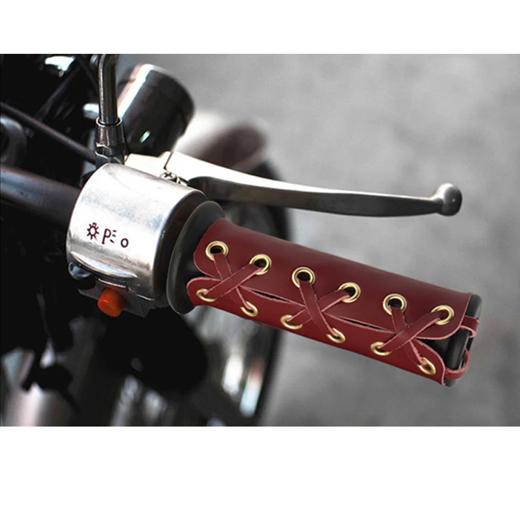 

Heavy Duty 7/8 inch Universal Motorcycle Lever Cover / COMFORT Grip Covers / Throttle Covers / Waterproof / Brown