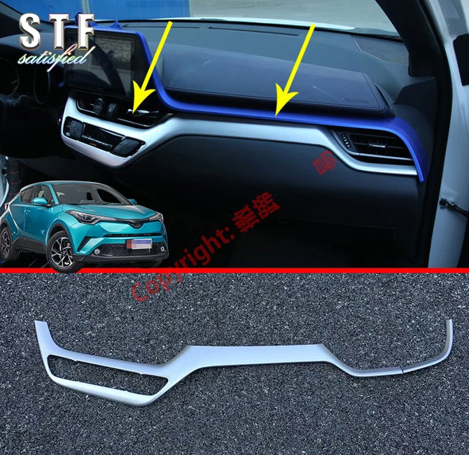 

ABS Pearl Chrome Interior Center Control Around Trim For Toyota C-HR CHR 2018 2019