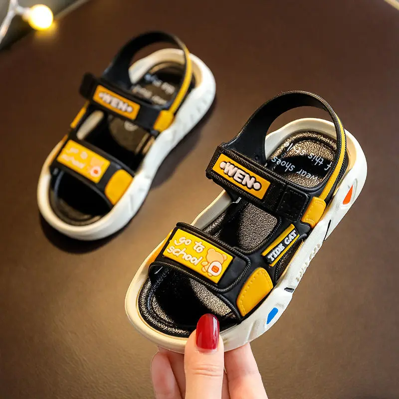 

Boys Sandals New Summer Non-slip Soft Bottom Big Kids Baby Pupils Boy Sandals