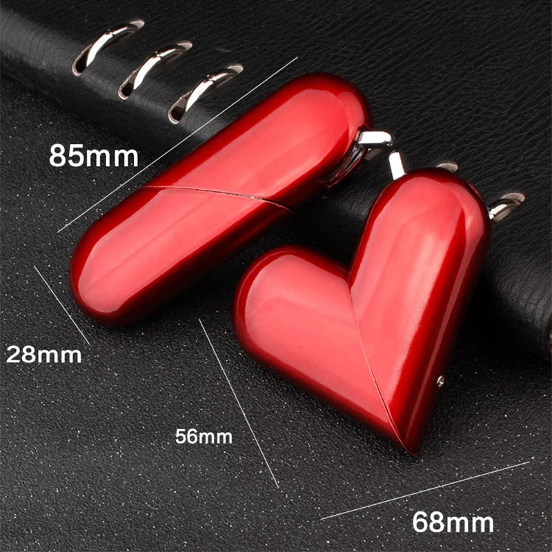 Газовая зажигалка Fold Heart Бутановая Зажигалка металлический шлифовальный круг