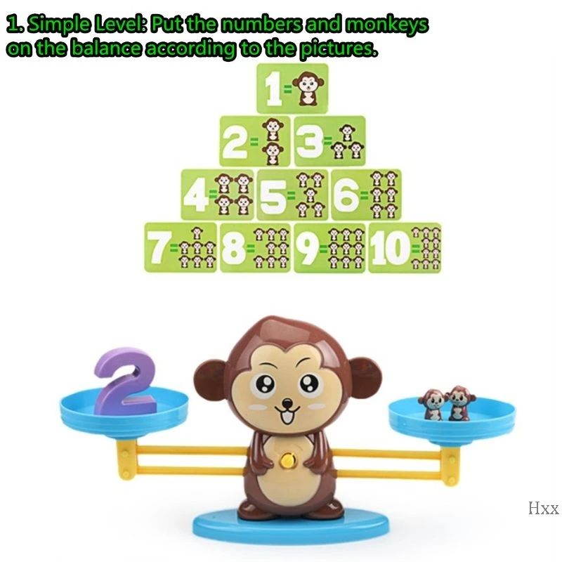 Развивающая математическая игра New Monkey Balance для детей обучения счету цифр и