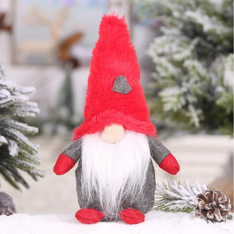 Merry Christmas Long Hat Swedish Santa Gnome Plush Doll Ornament Xmas Tree Decor Home Party Decoration Gifts for Kids Boys Girls | Дом и сад