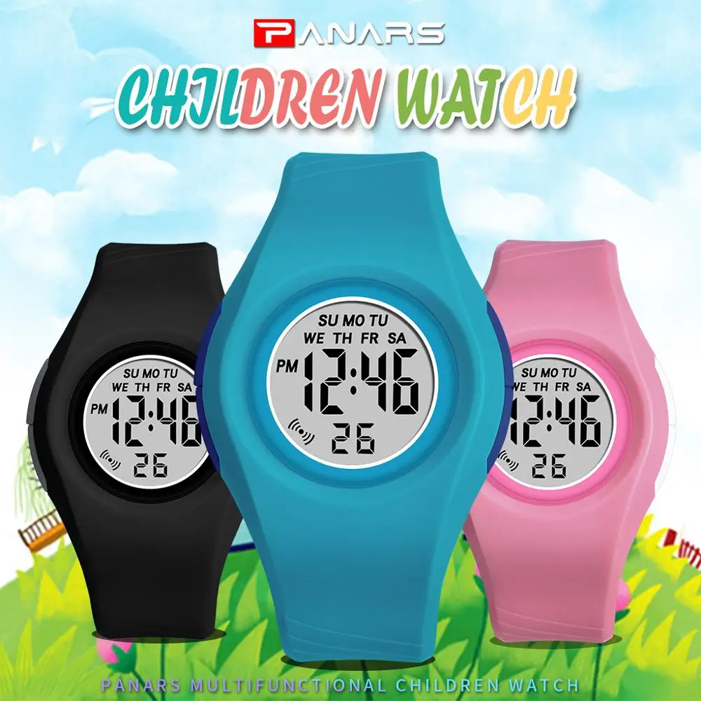 

SYNOKE Kids Digital Watches Colorful LED Waterproof Chronograph Luminous Alarm Clock Wristwatch Boys Girls Gift Children Watches