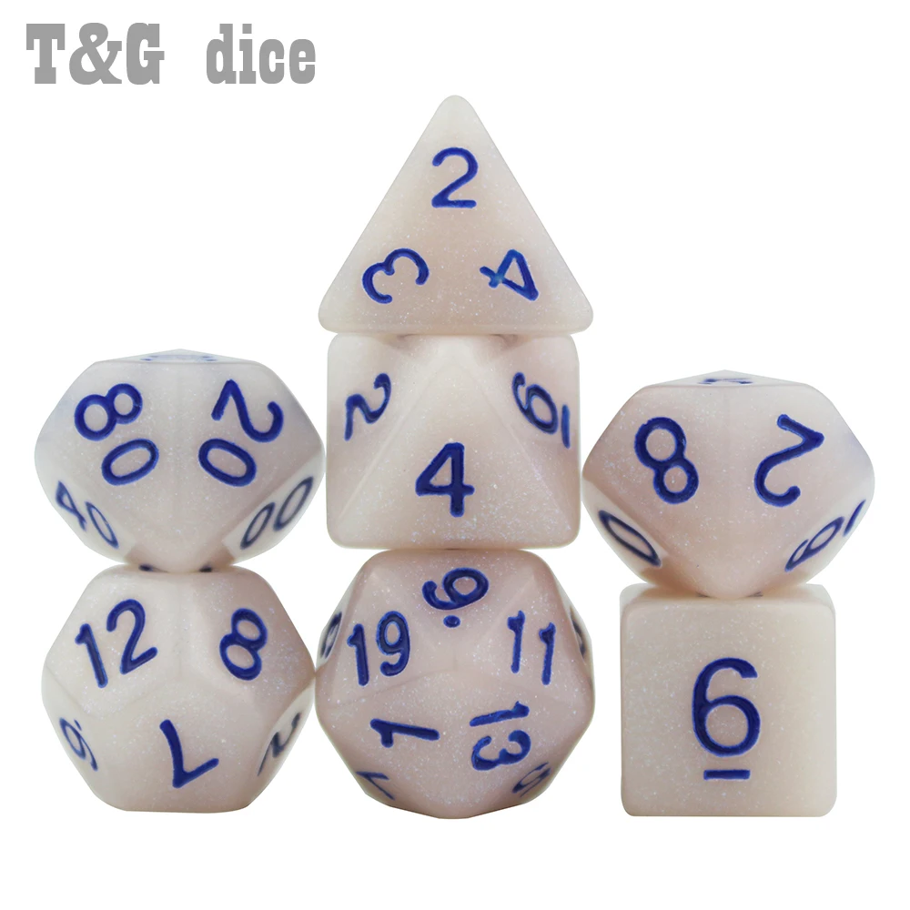 Высокое качество блестящий эффект 77 шт D & кости набор D4 D6 D8 D10 % D12 D20 TRPG игры для DnD