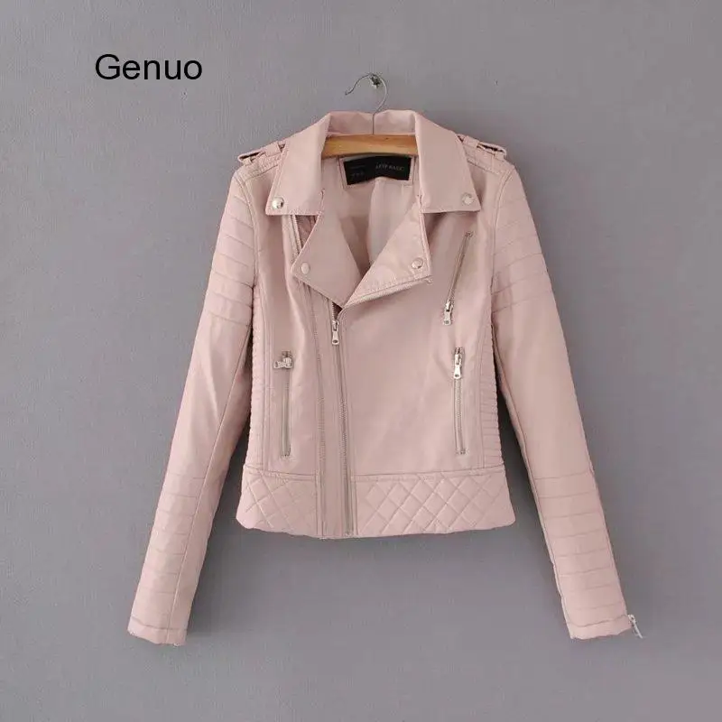 Новинка 2020 модные женские Мотоциклетные Куртки из искусственной кожи куртки с