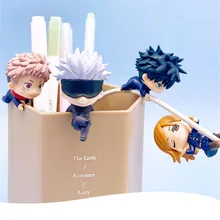 4pcs/lot Anime Jujutsu Kaisen Figure Q Version PVC Action Figure Megumi Nobara Satoru Figure
