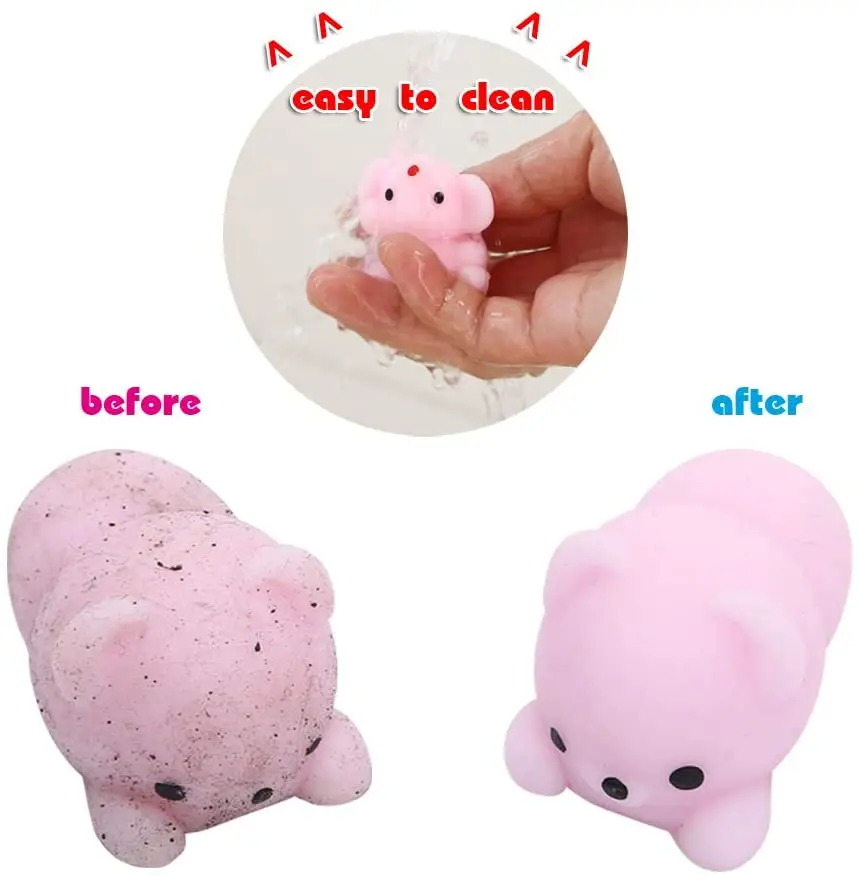 

Mochi Squishy Toys with Cute Bag Stress Toy Reward Toys for Kids Kawaii moj moj Adult Venting Child Gift