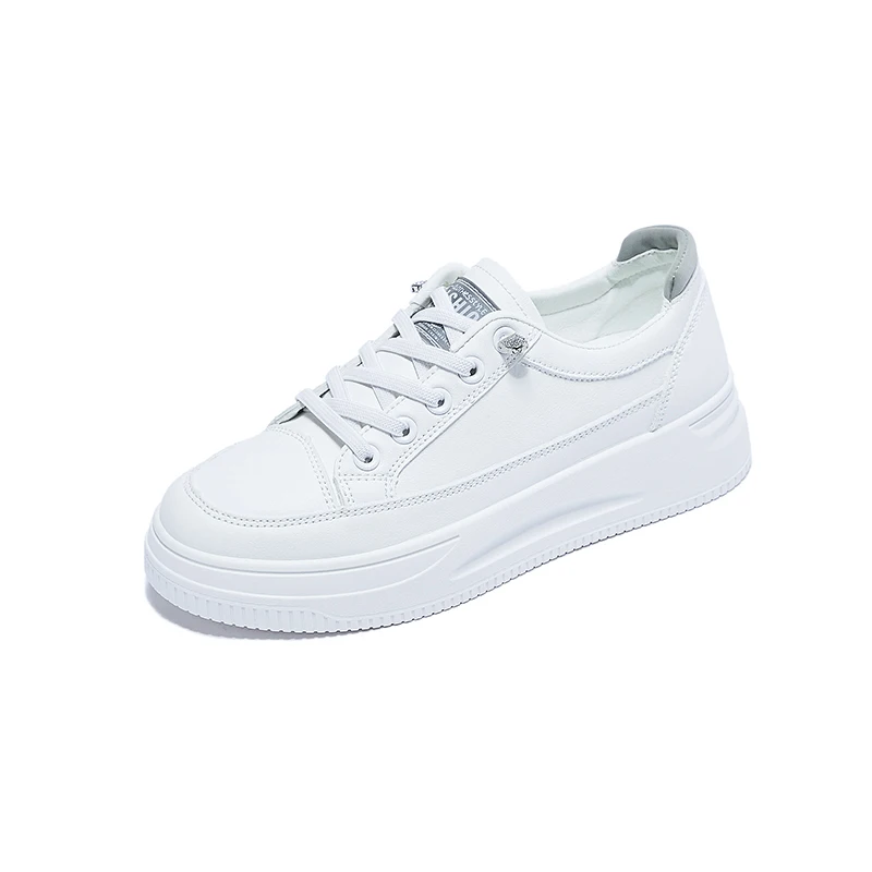 

Thick soled small white shoes women's fashion autumn 2021 new Korean style student muffin shoes leisure sports board shoes