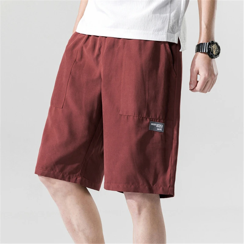 

FOJAGANTO Men Casual Breathable Work Shorts Beach Solid Color Sport Shorts Men's Short Jogger Shorts