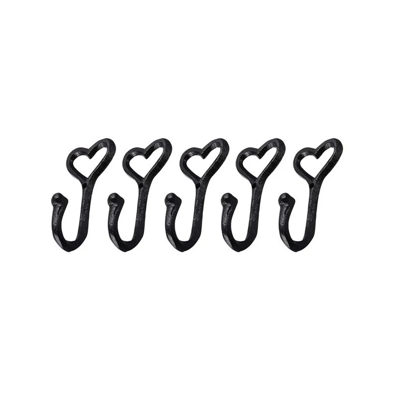 

Cast iron crafts heart shaped hook retro iron hook