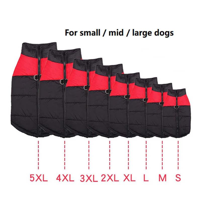 Зимняя теплая одежда для домашних животных водонепроницаемый жилет из