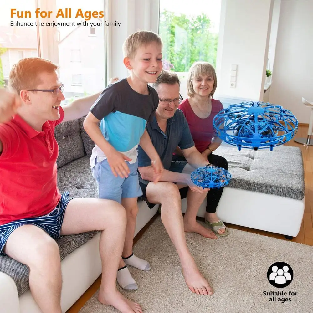 KUONGSHUN анти столкновения ручной НЛО мяч летающий самолет RC игрушки с ручным