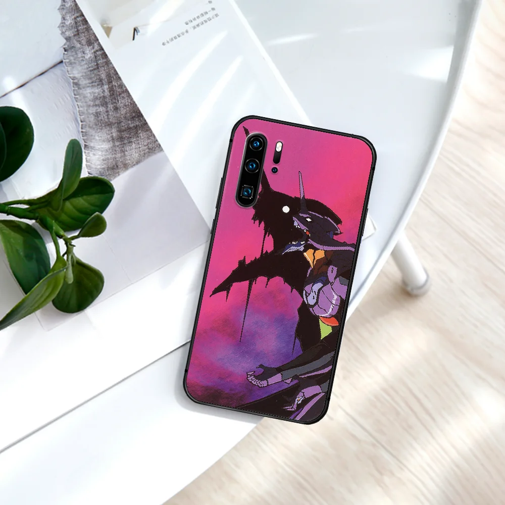 

Genesis Evangelion NGE EVA Phone Case For Huawei P Mate Smart 10 20 30 40 Lite Z 2019 Pro black Funda Tpu Back Luxury Bumper 3D