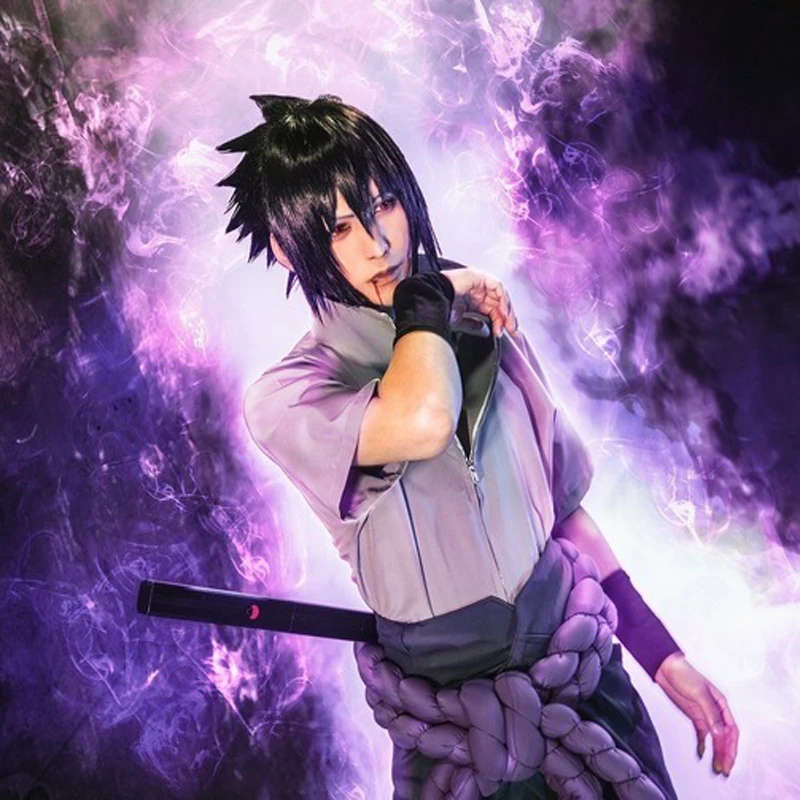 2020 Косплей костюмы Uchiha Sasuke аниме мультфильмы Униформа Шипуден Одежда Хэллоуин