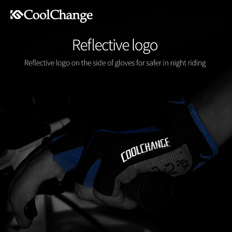 Митенки велосипедные CoolChange спортивные летние перчатки без пальцев