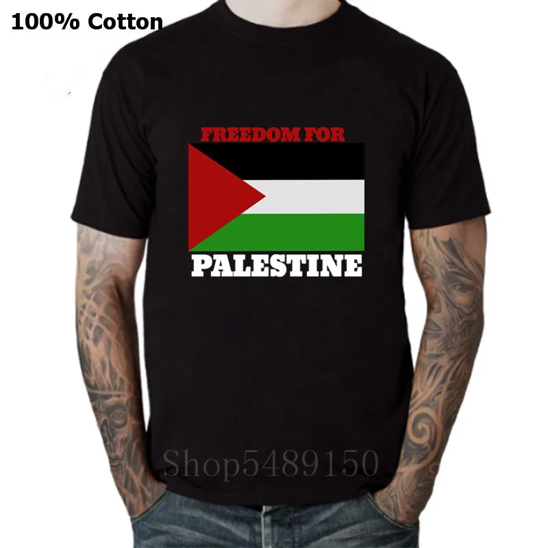Коллекция 2020 года футболка Freedom for палестинский флаг Мужская хлопковая для