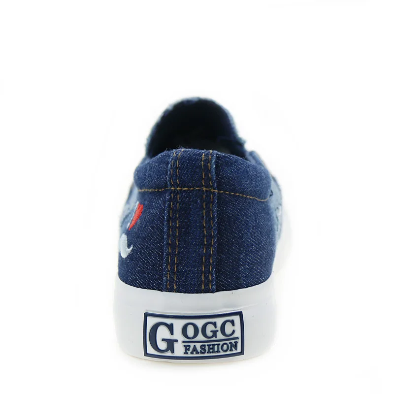 Туфли женские джинсовые повседневные холщовые лоферы теннисная обувь без