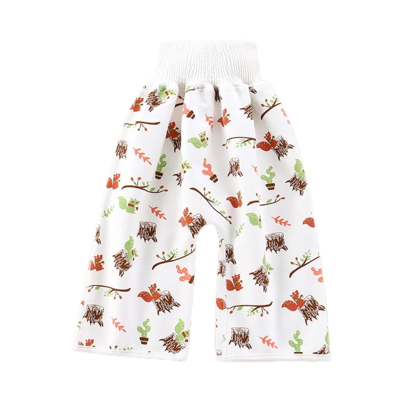 Children Diaper Skirt 2 In 1 Baby Training Pants Absorbent Shorts Nappy Leakage Mat Cover Sleeping Bed Clothes | Мать и ребенок