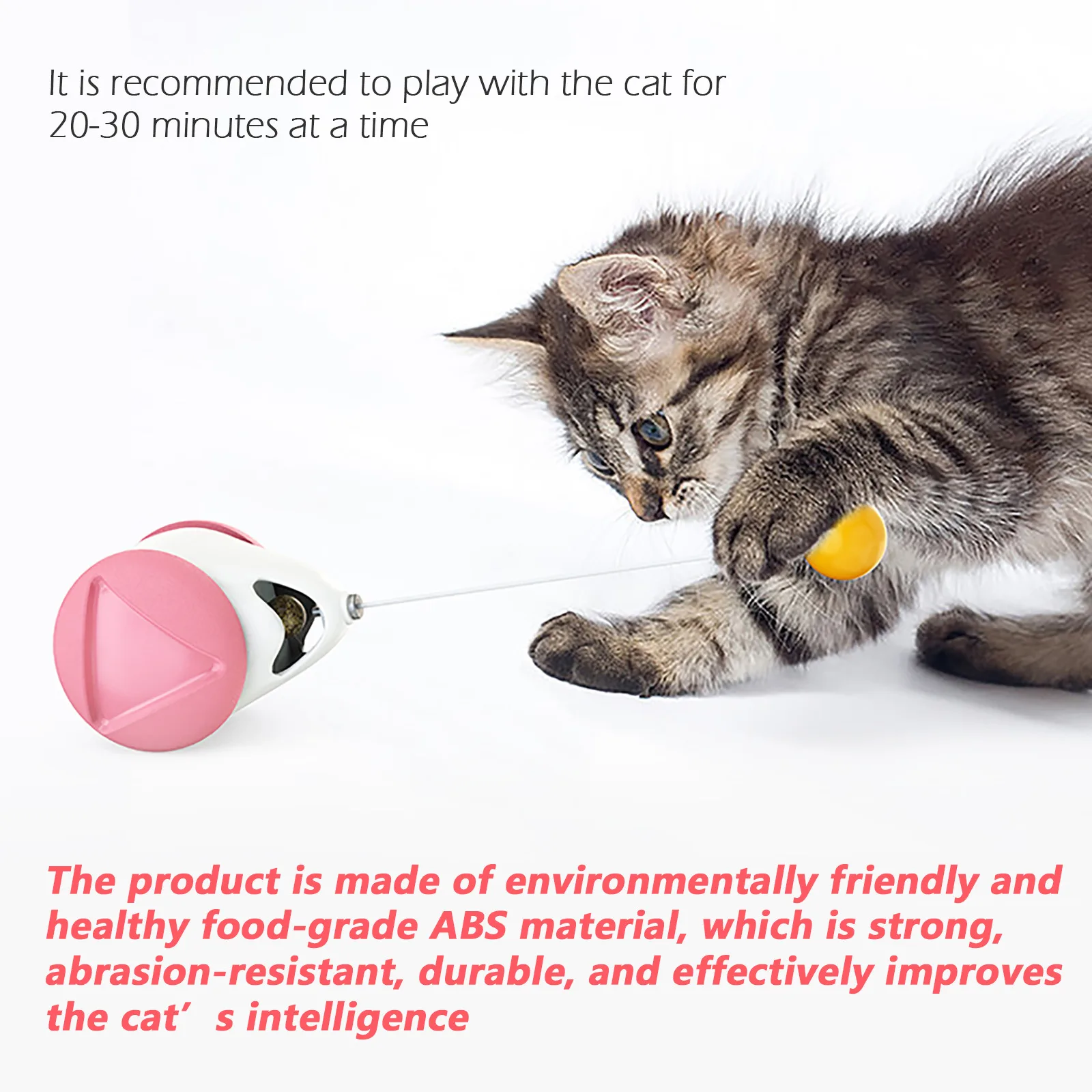 

Tumbler Swing Toys for Cats Kitten Interactive Balance Car Cat Chasing Toy With Catnip Funny Pet Products for Dropshipping