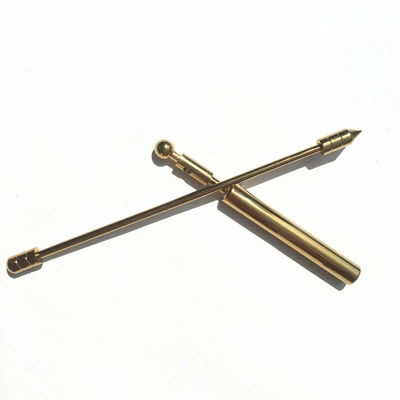 Brass Arrival dragon-finding ruler energy probe Solid Copper Dowsing Rods with Handles Beautifully Crafted Divining Rods