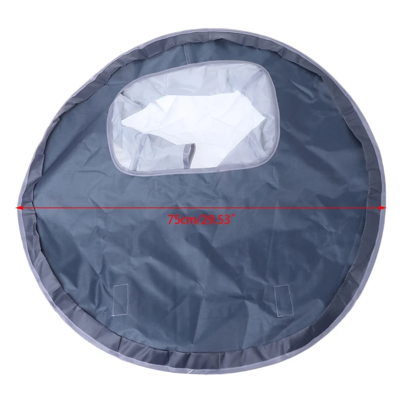 

Round Baby Eating Table Mat Feeding Chair Cushion Waterproof Folding Infants Pad