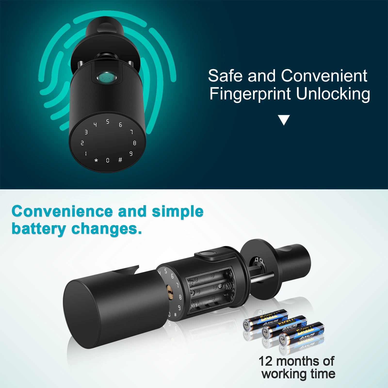 tuya keyless fingerprint door lock digital password lock ic card electronic smart lock easy installation for home office hotel free global shipping