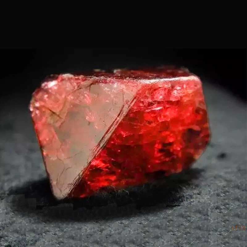 Серьги-подвески с рубинами S925 винтажные сережки ручной работы в форме капли