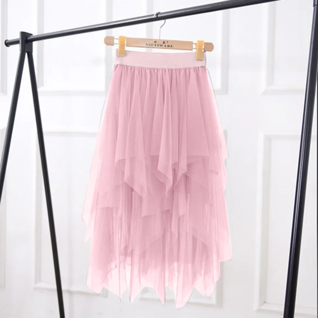 Новинка 2021 Женская Весенняя сетчатая юбка пачка MAXIORILL с высокой эластичной