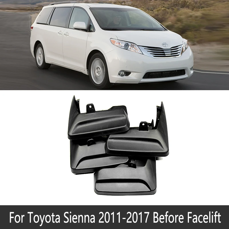 Брызговики для Toyota Sienna XL30 2011 ~ 2019 брызговики от грязи детали 2012 2013 2014 2015 2016 2017
