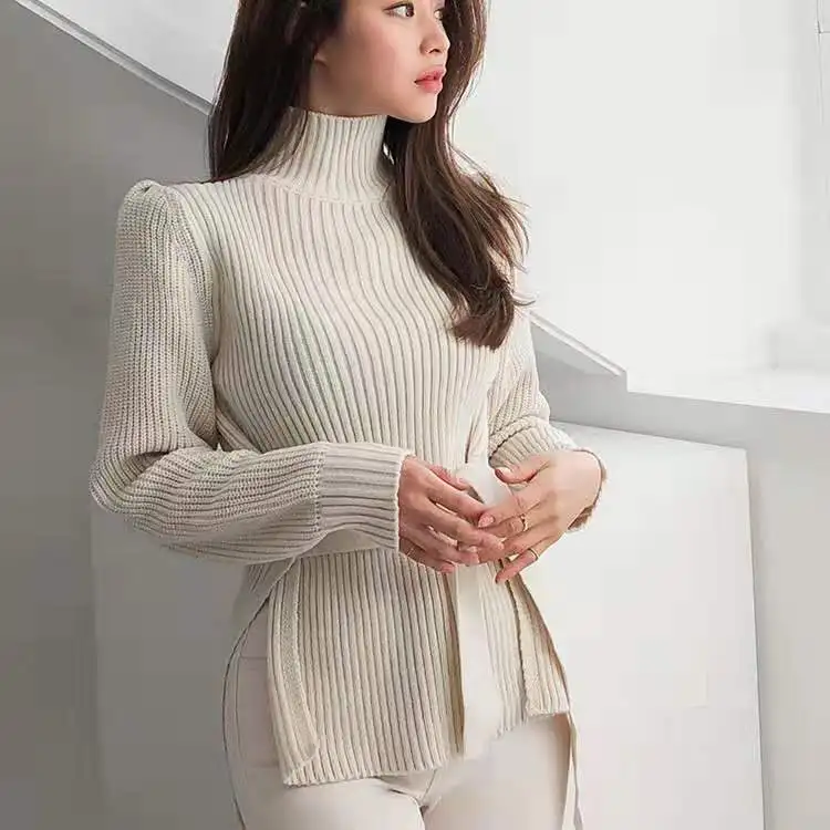 4 цвета осенне-зимние теплые вязаные свитера с длинным рукавом женские и пуловеры