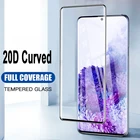 Изогнутое закаленное стекло 20D для Samsung S10, 5G Plus, S10E, защитная пленка для экрана Samsung S20 Ultra, S8, S9 Plus, стеклянная пленка