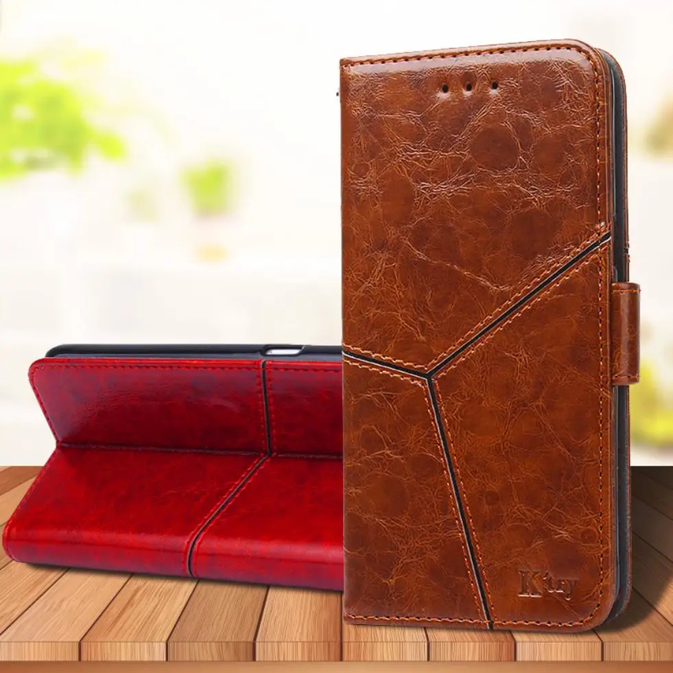 

Для Google Pixel 4 3 Lite 3a 2 XL роскошный винтажный Ретро геометрический сращивающийся флип-чехол с отделением для карт и подставкой